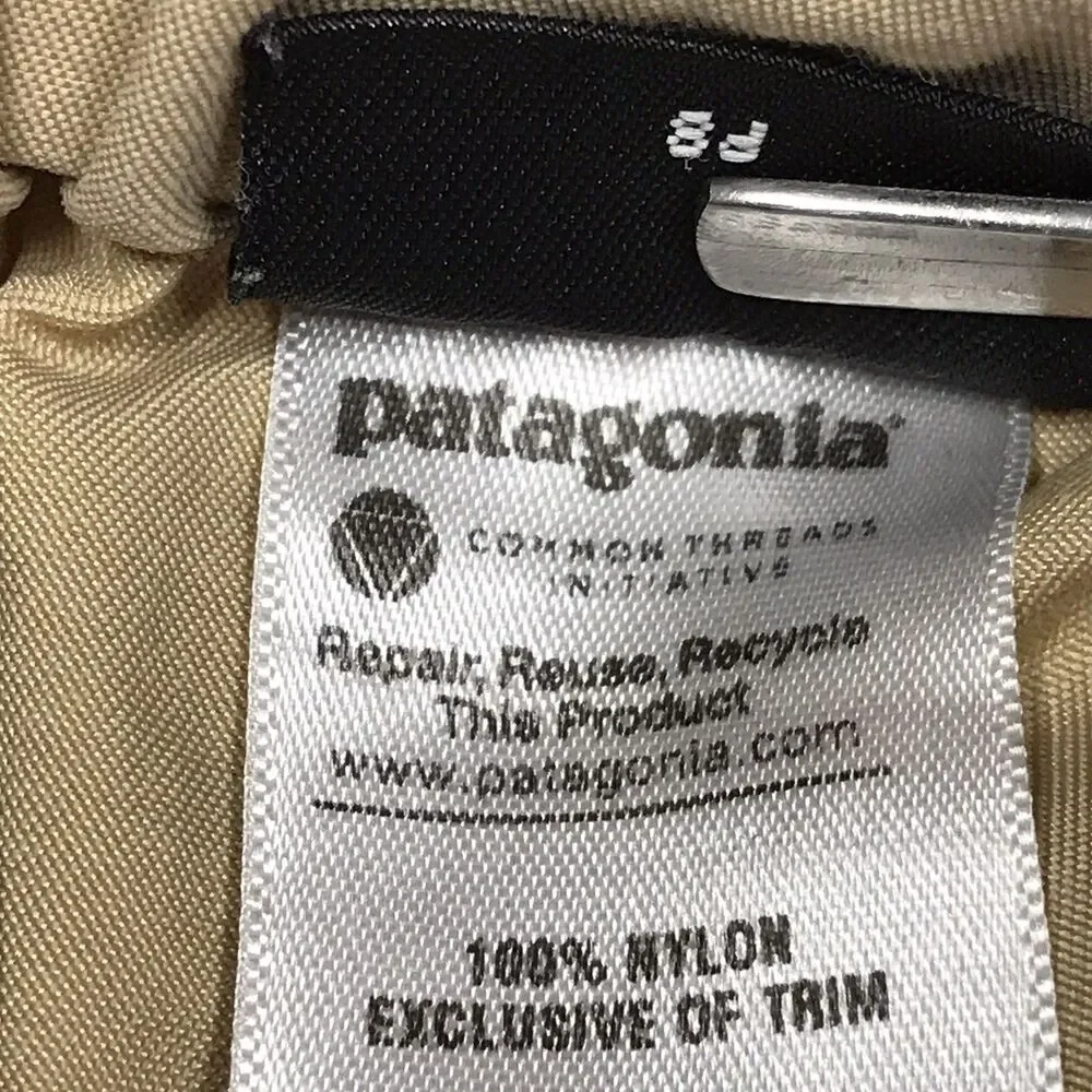 PATAGONIA Gi II Shorts Men L 32W Tan Belted Outdoor Hiking Lightweight